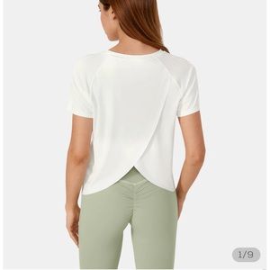 Halara white sporty tee